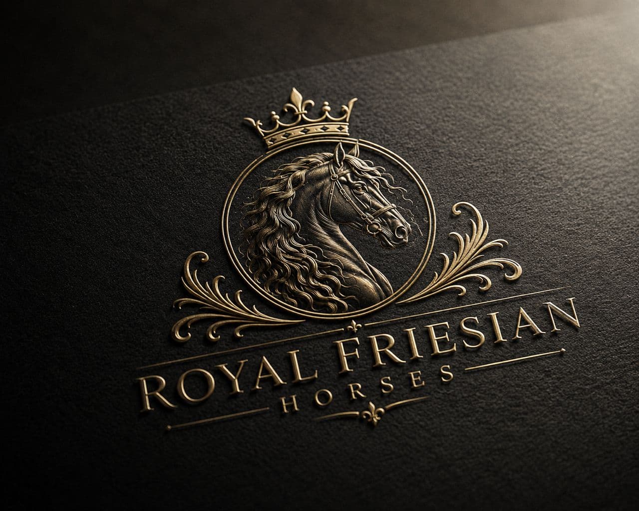 Royal Friesian Horses — simplified brand mark